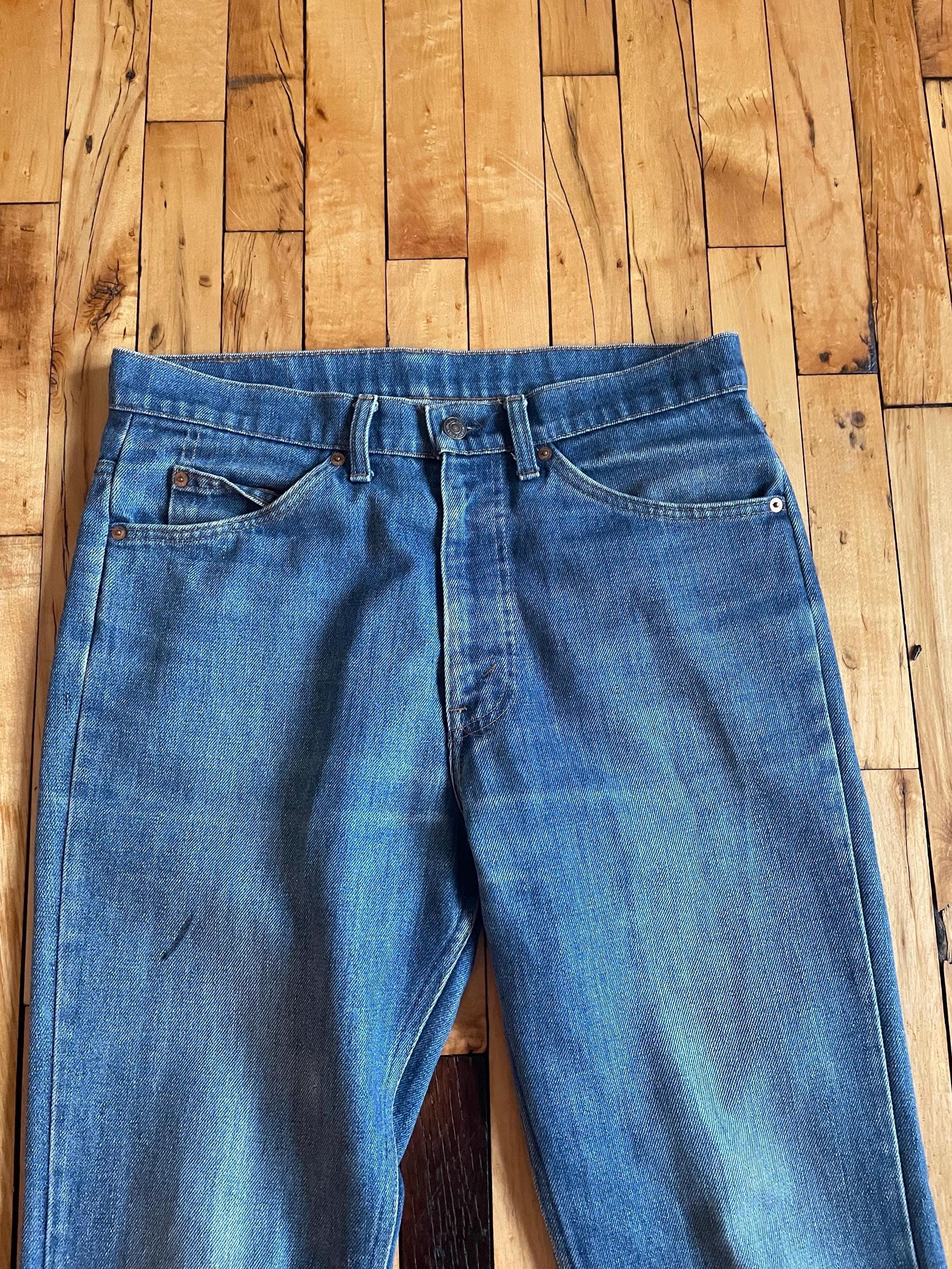 Vintage70s 80s Levi's 517 Bootcut Orange Tab Jeans Mens Boyfried