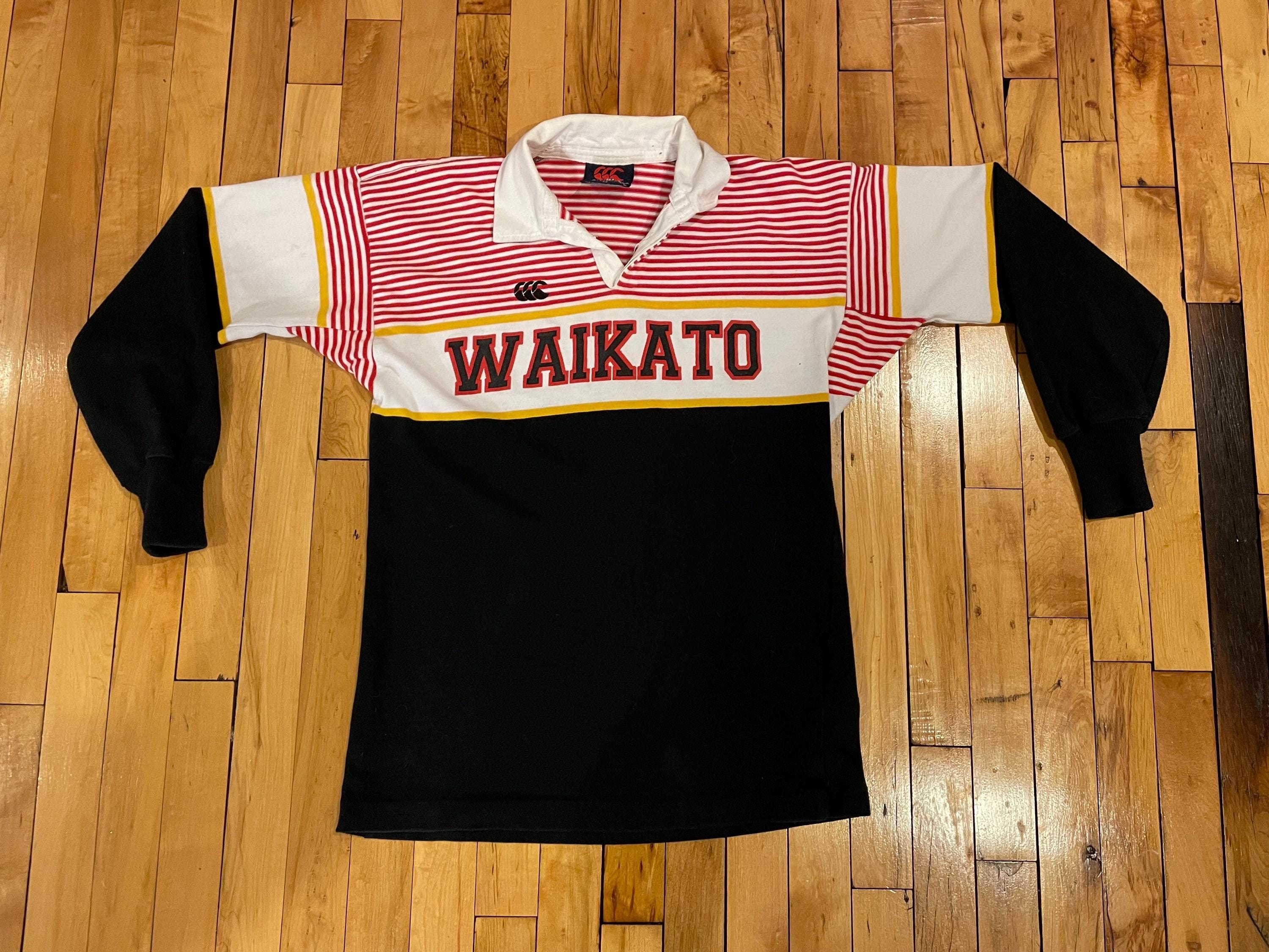 超レア！コラボWaikato CHIEFSヴィンテージウォームアップ Vintage Waikato Chiefs Rugby Shirt Jersey Polo Long Sleeve Rare