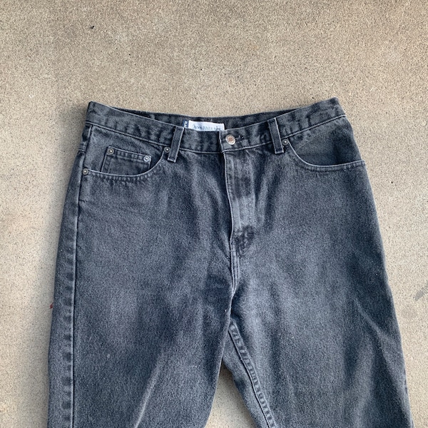 Vintage 1990s faded black jeans 32x30Canyon River Blues all cotton grunge punk rock n roll hipster