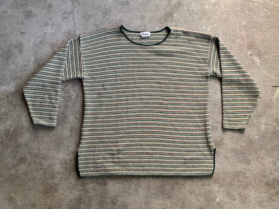 Vintage 1990s Spunky Pullover Horizontal Striped … - image 1