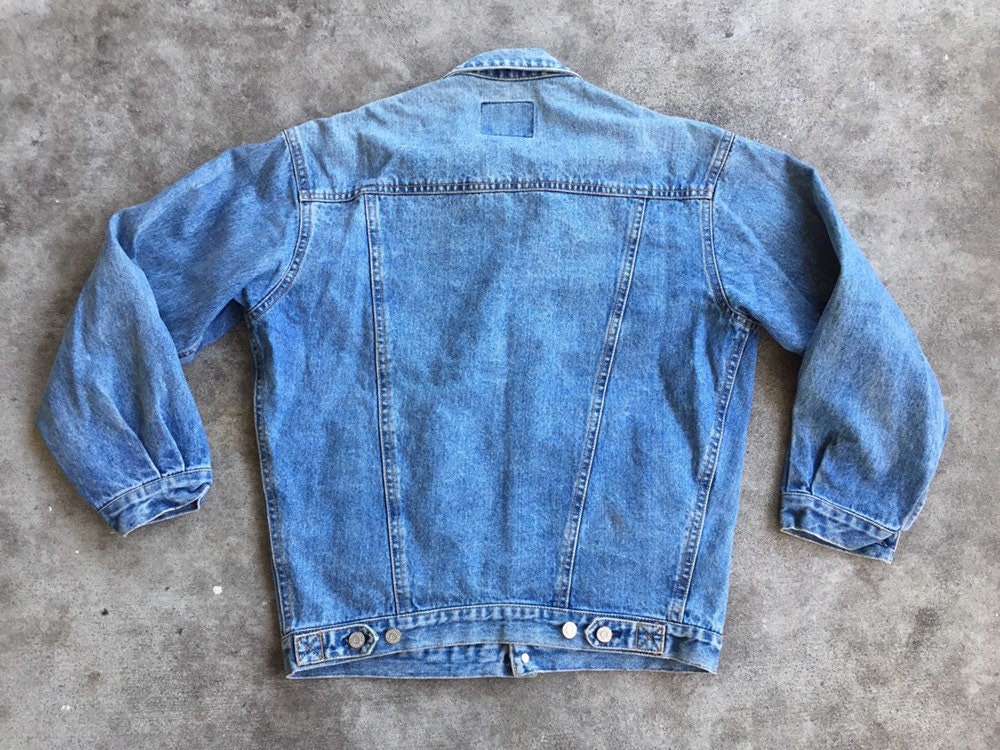 ジャケット・アウター 90s old Gap denim fade coverall M Men's Vintage 90s GAP USA Dark Blue Flannel Lined Trucker