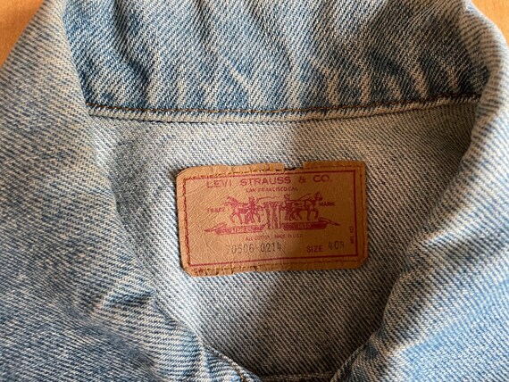 Vintage 1970s 1980s Levi’s Denim Jean Trucker Jac… - image 3