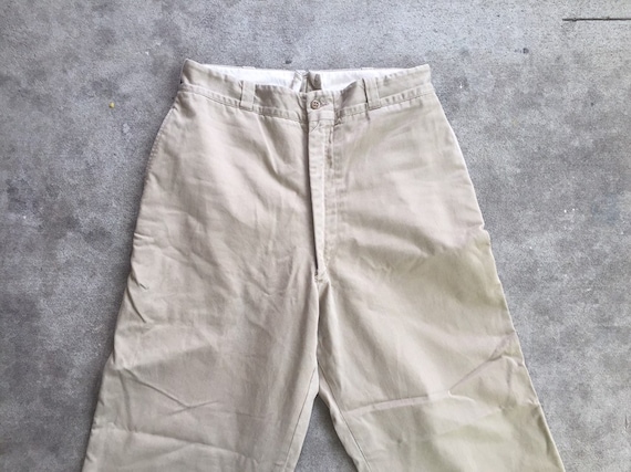 Vintage 1960s Military Khakis 30x27 High Waisted C