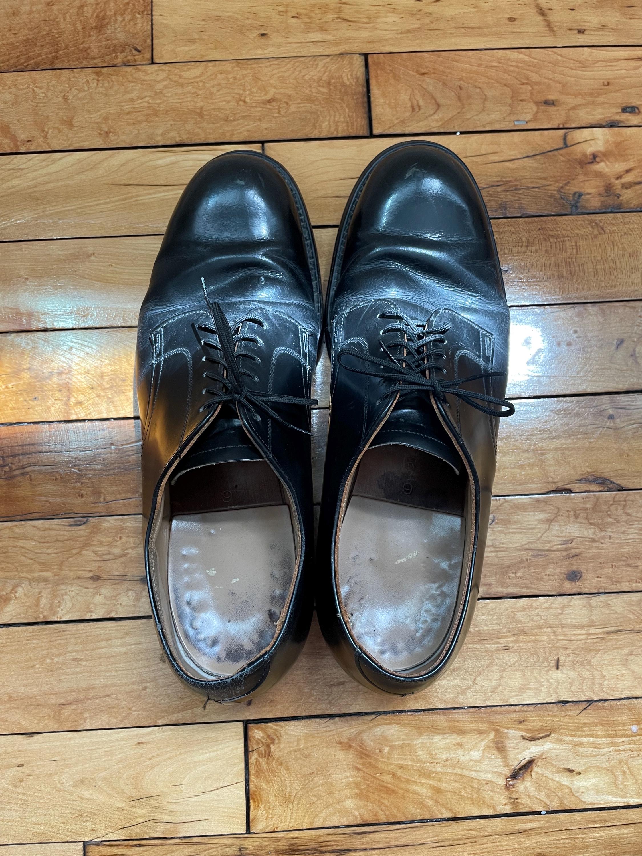 Vintage NOS 70s 80s Craddock Terry Black Oxford Derby Lace up 
