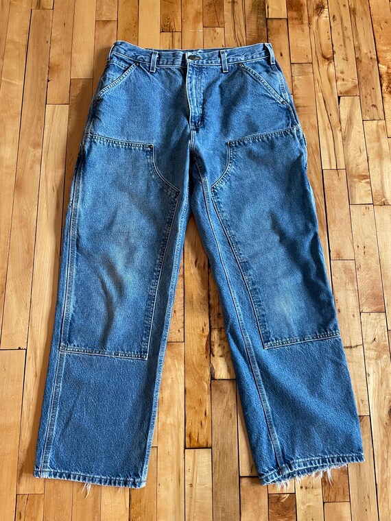 Vintage Carhartt Double Knee Jeans 32x30 Made in Mexico Streetwear