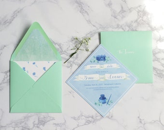 Hand Painted Save the Dates