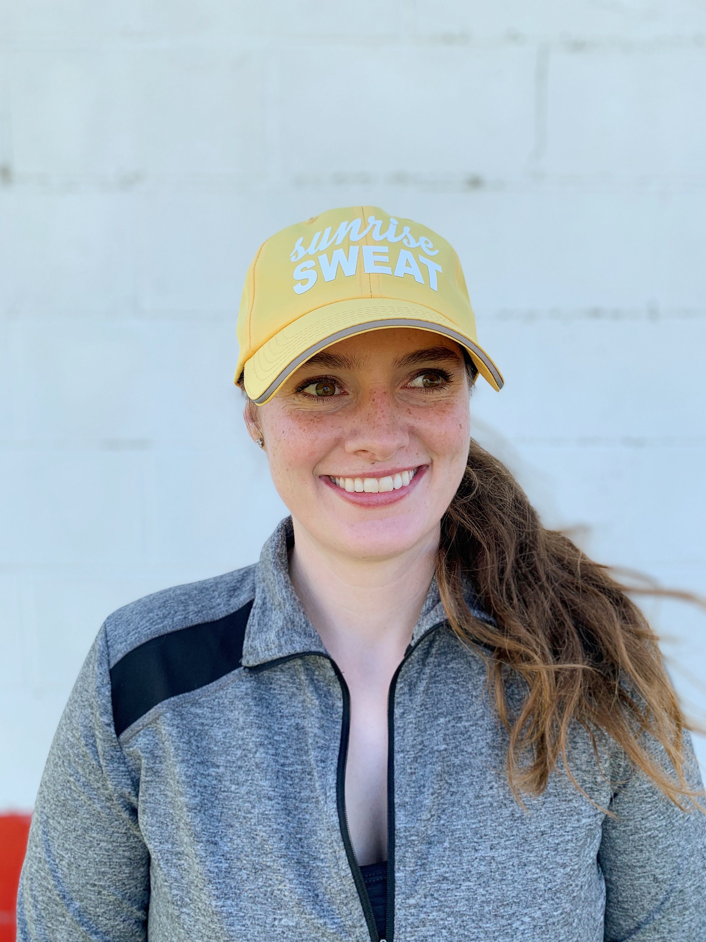 Sunrise Sweat Yellow Workout Hat Womens Fitness Hat gym Etsy