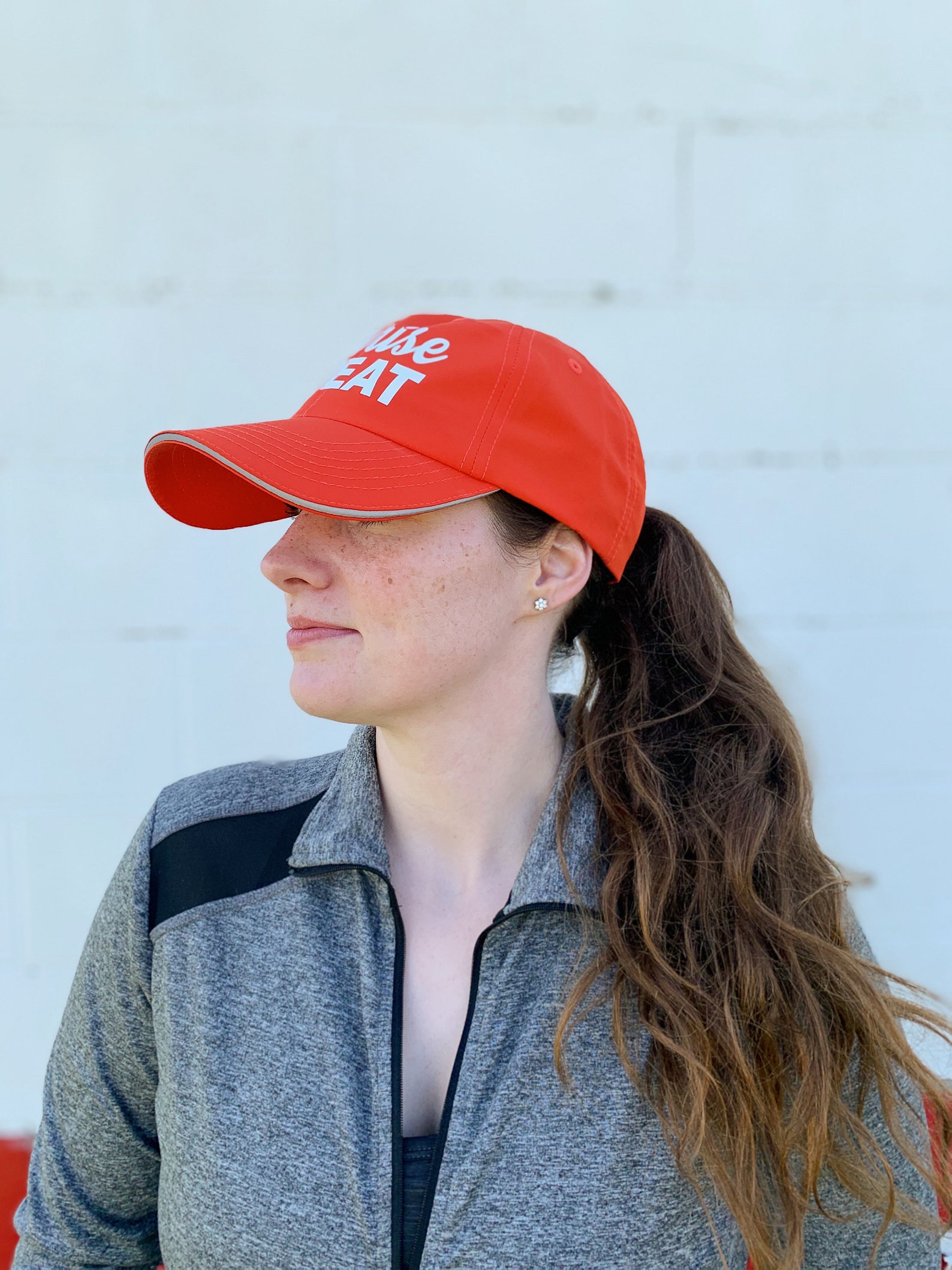 Sunrise Sweat Orange Workout Hat Womens Fitness Hat Gym Etsy