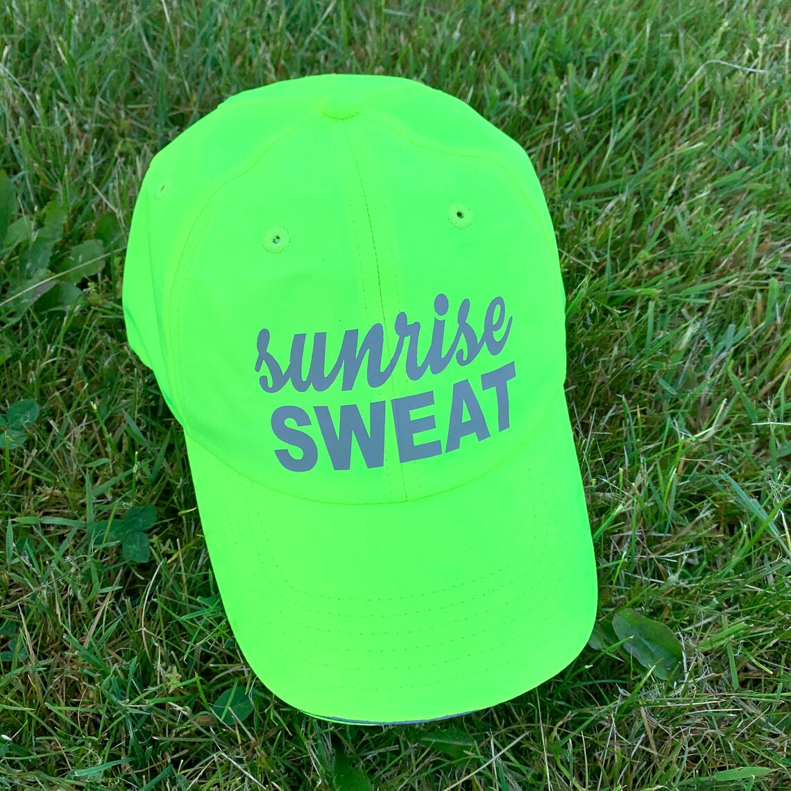 Sunrise Sweat Safety Yellow Workout Hat Womens Fitness Hat Etsy