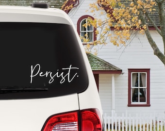Persist Car decal, Persist Car Sticker, Persist Water Bottle Sticker, Resistance Decal, Resist Sticker, Feminista Decal, Sin embargo Persistir