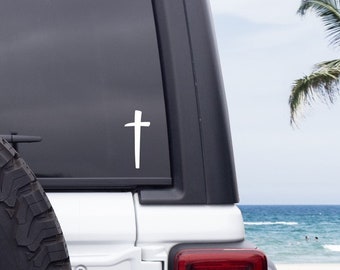 Cross Car Decal, Cross sticker, Cross Decals, Christian Car Decal, Cross Bumper Sticker, Christian Bumper Sticker, Cross Vinyl Decal, Cross