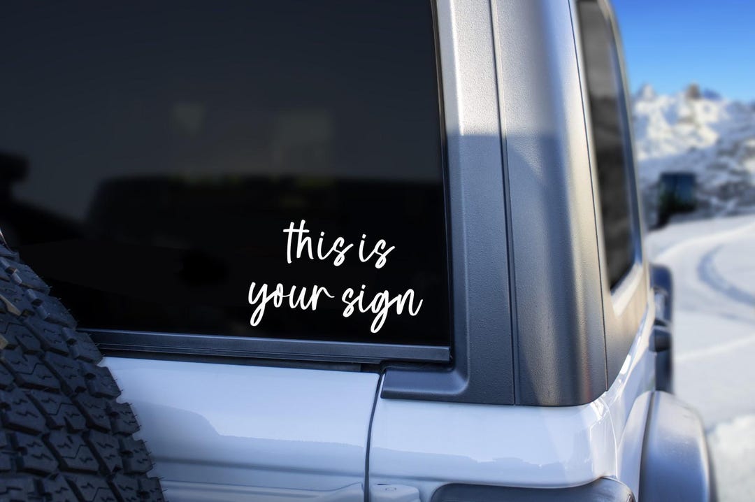 You Sign Sticker This is Your Sign Car Decal, This is Your Sign Sticker, This is Your ...