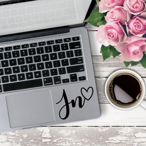 Initials Decal, Laptop Decal, Car Decal, Monogram Decal, Monogram Laptop Sticker, Initial Car Decal, Tumbler Decal, Mug Sticker, Phone Decal