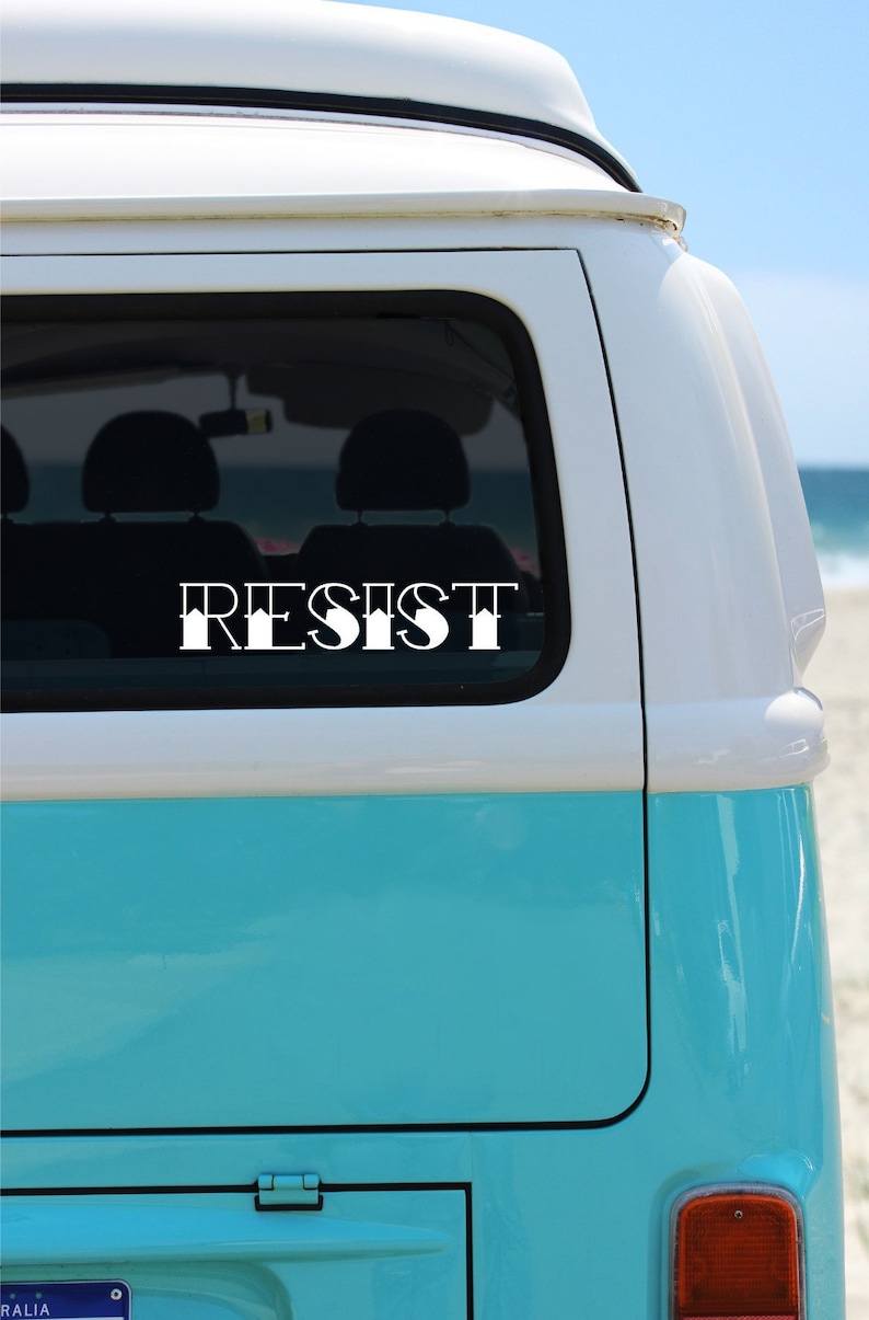 Resist Car Decal, Resistance Car Decal, Resist Sticker, Resistance ...