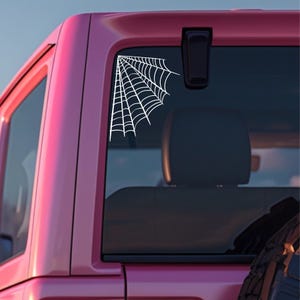 Spider Web Decal, Spider Web Sticker, Spooky Car Decal, Cute Car Decal, Spider Web Car Sticker, Spider Web Spooky Sticker, Car Decal Sticker
