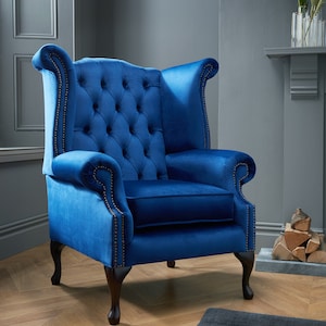 Peacock blue armchair online