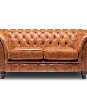 Chesterfield Belmont Real Leather Two / Three Seater Sofa Vintage Tan ...