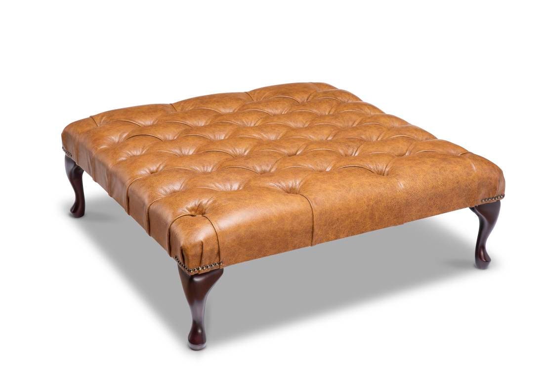 Chesterfield Real Leather Two / Three Seater Sofa Italian Vintage Tan ...