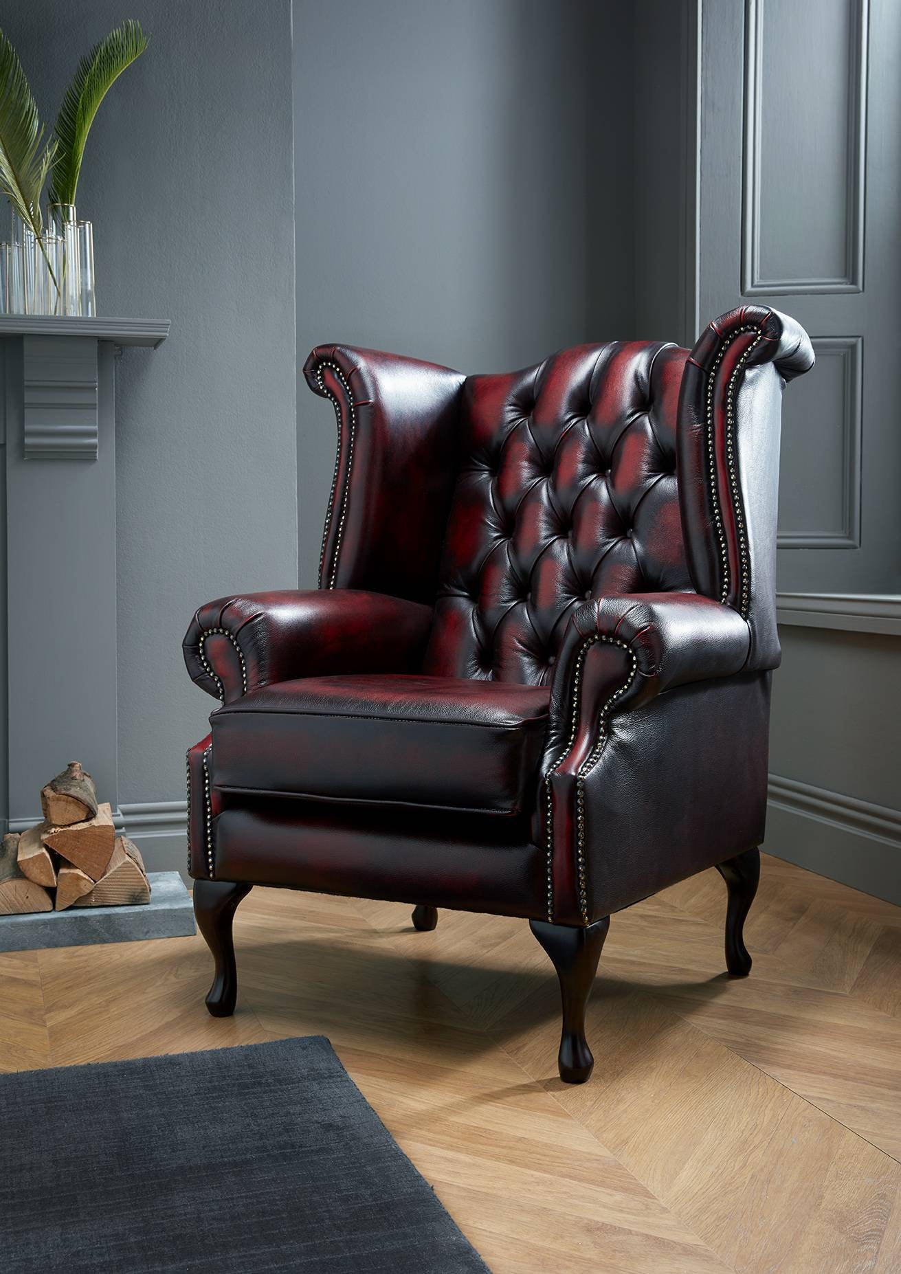 High back chesterfield chair discount