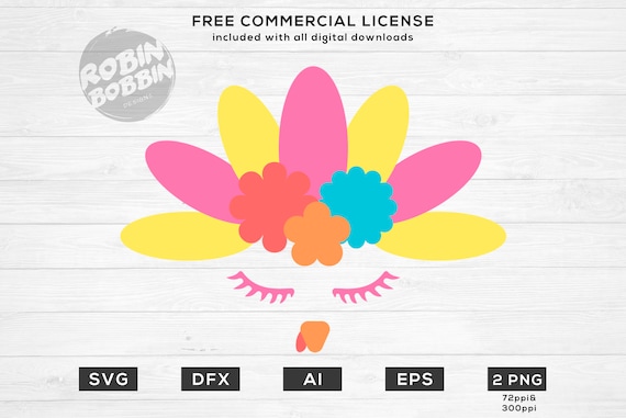 Turkey Face Svg Thanksgiving Svg Fall Svg Fall Design Svg Etsy