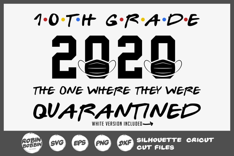 Download 10h Grade 2020 The One Where They Were Quarantined Graduation | Etsy
