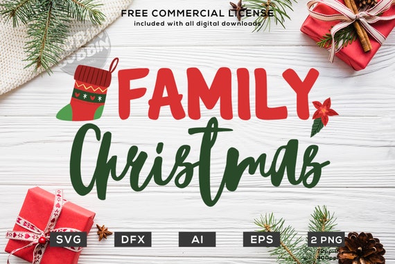 Family Christmas Svg Jesus Svg Season Svg Winter Svg Etsy