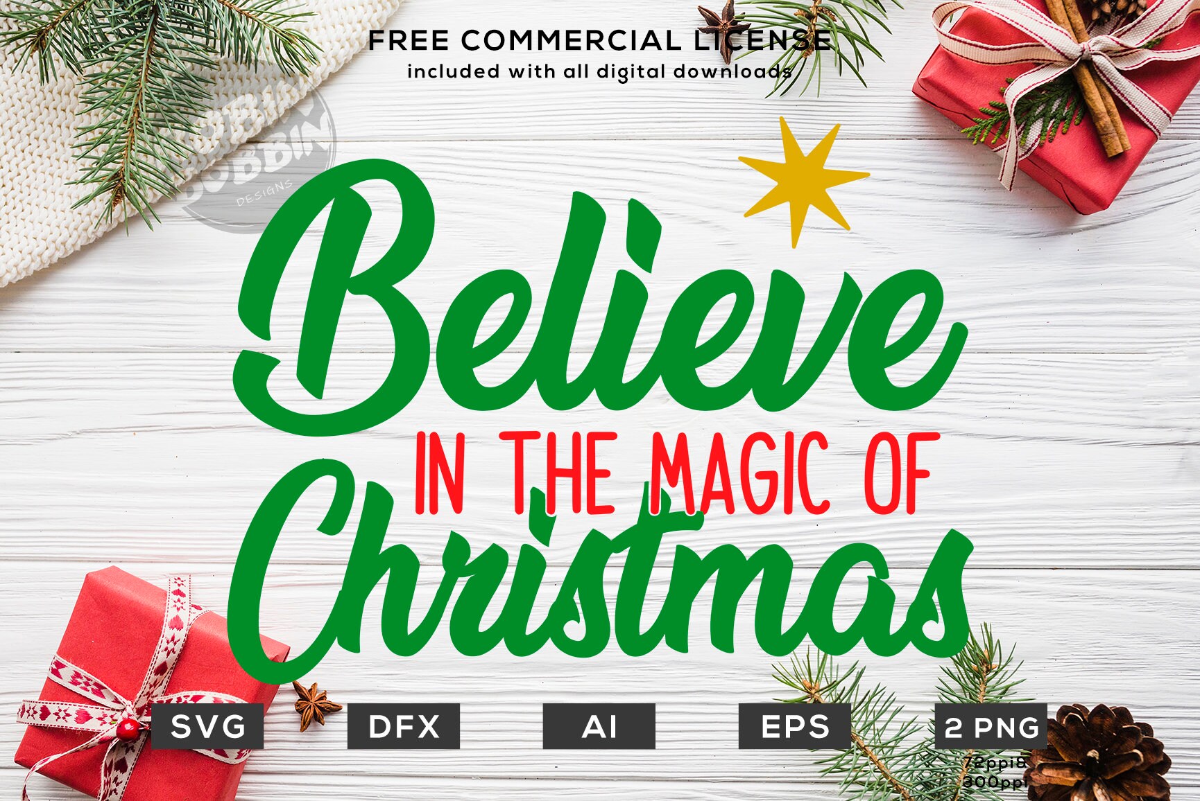 Believe The Magic Of Christmas Svg Winter Svg Merry Etsy