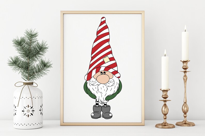 Download Christmas Gnomes SVG Gnome svg Gnome with Striped Hat svg ...