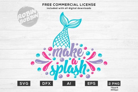 Download Make A Splash Svg Mermaid Svg Birthday Shirt Svg Mermaid Etsy
