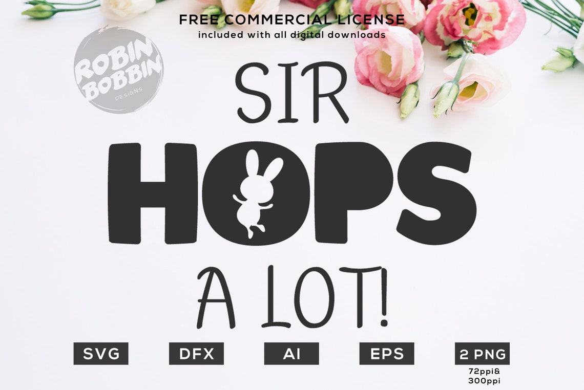 Sir Hops A Lot Easter svg eps dxf file png per macchine da | Etsy