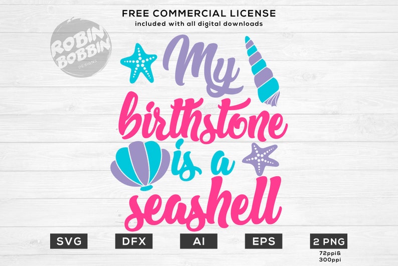 Download My Birthstone Is a Seashell SVG Mermaid svg Birthday shirt ...