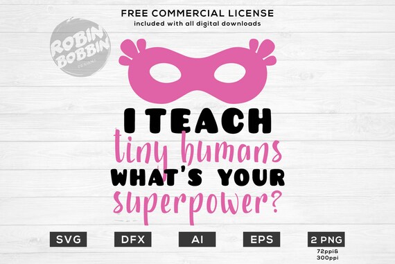 Download I Teach Tiny Humans What S Your Superpower Svg Teaching Etsy