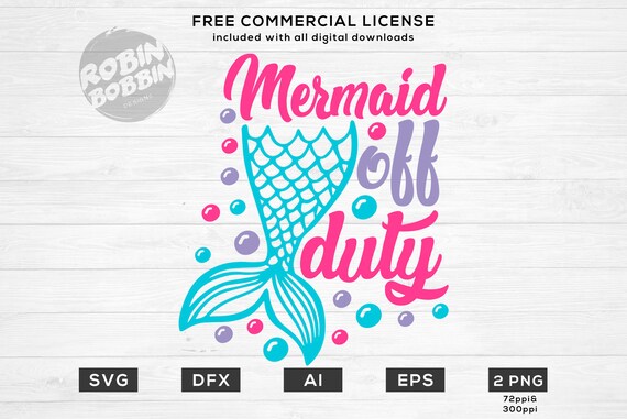 Download Mermaid Off Duty Svg Mermaid Svg Birthday Shirt Svg Mermaid Etsy