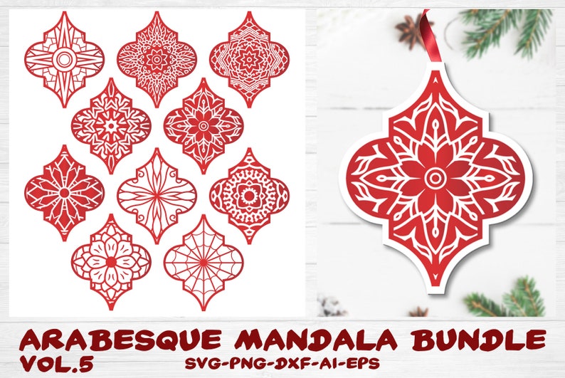 Download Arabesque Tile Svg Christmas Tile Ornament Svg Christmas ...