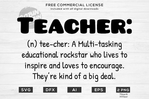 Download Teacher Definition Svg Teaching Svg Teacher Svg Back To Etsy