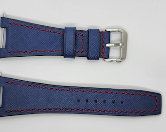 Fits IWC Ingenieur Mission Earth watch, and IWC  323601,376501,322503  watch. 100% genuine leather handmade watch band