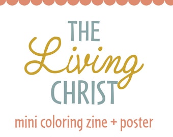 The Living Christ Coloring Book - Primary Easter Activity - Easter Book - Jesus Coloring Page - General Conference Coloring - Resurrection