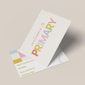Nuevas postales de clase - Postales de la Primaria - Tarjetas de la Primaria 2025 - Primaria LDS - Primaria 2025 - Ven, sígueme - Año nuevo de la Primaria - Postal para niños