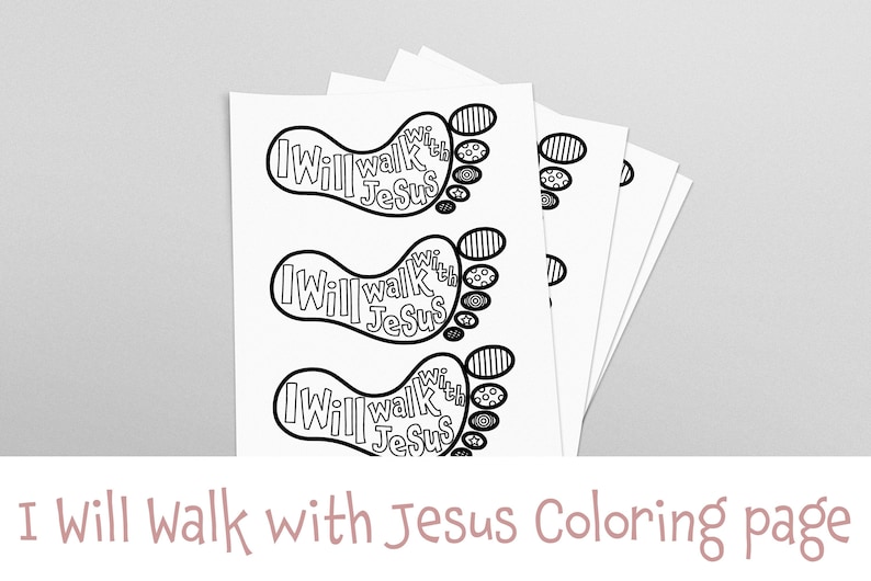 Come Follow Me 2023 Primary LDS Primary Coloring Page Jesus Coloring Page Printable Primary Walk with Jesus LDS Primary Ideas image 1