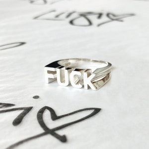The FUCK Ring: Bold Statement Ring