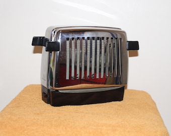 vintage Toaster SIEMENS Klapptoaster Wendetoaster BRN 1 Edelstahl 60er Design
