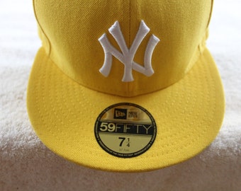 NEW ERA 59FIFTY New York Yankees Basecap MLB 7 1/4 Yellow/White