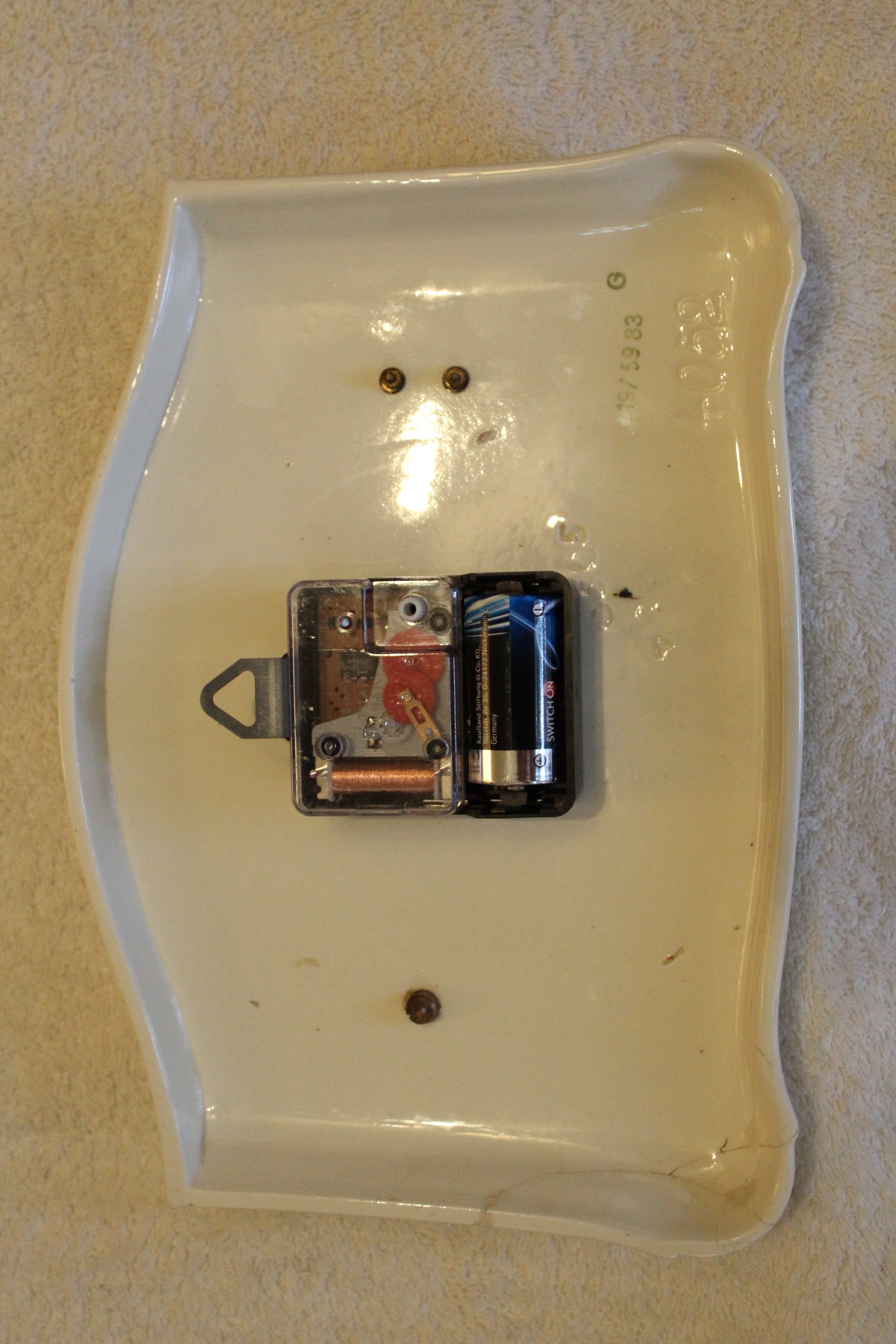 Junghans EXACTA Ceramic Wall Clock Offwhite Vintage Art Deco Quartz Etsy