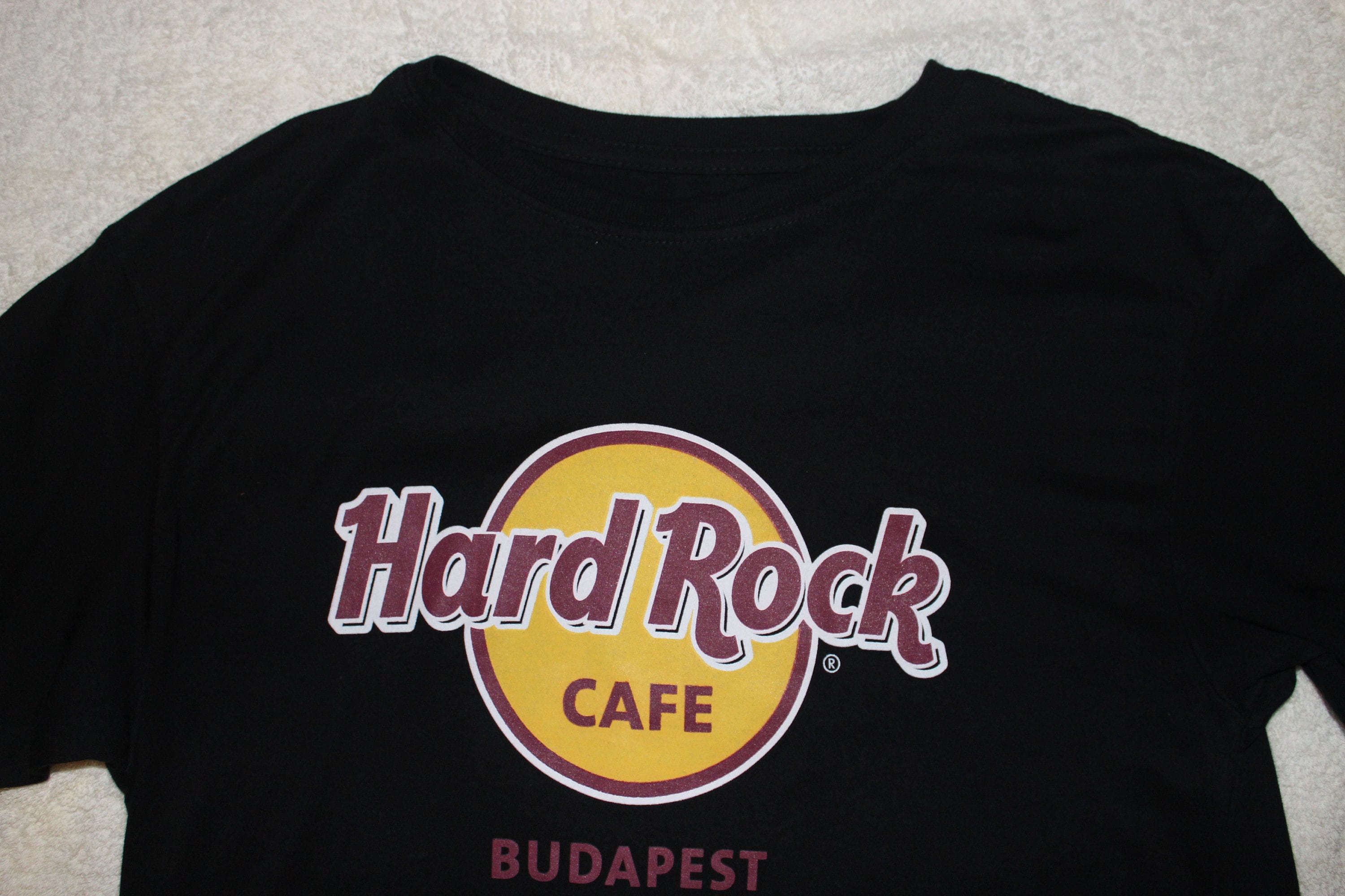 Original T Shirt HARD ROCK CAFE Budapest Black Medium New - Etsy