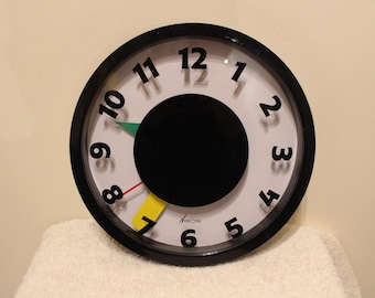 Postmodern wall clock NEOS OF LORENZ in *Memphis style*