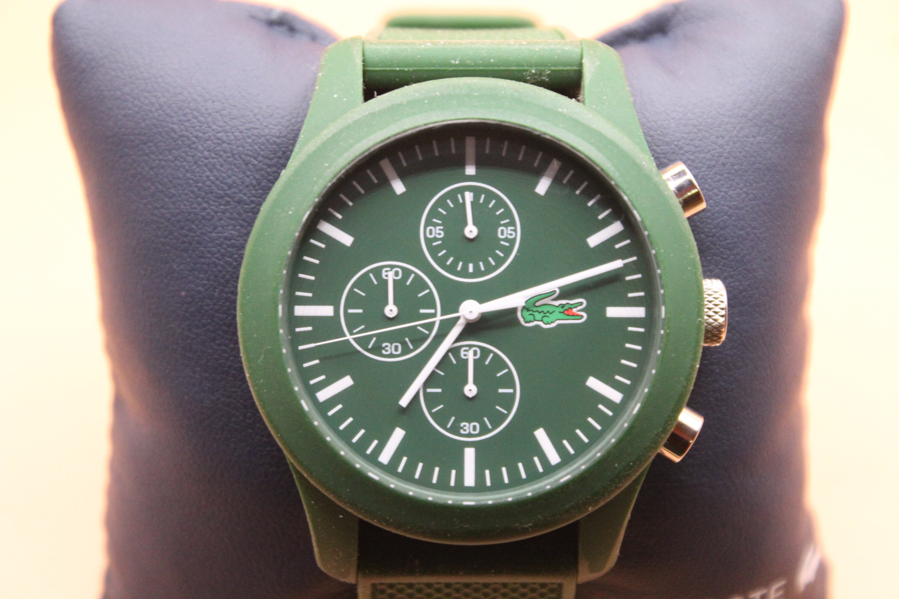 LACOSTE Chronograph Men s Watch Waterproof Green Etsy Finland