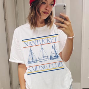 Nantucket Old Money Esthetic Cape Cod Fisherman Esthetic Ocean geïnspireerd preppy stuff vintage zeilshirt in mijn zomertijd Oceancore