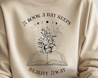 Bluza biblioteczna Bluza do czytania Ciemne ubrania akademickie Antyspołeczny klub książki Jasna bluza klubu książki akademickiej Książkowe rzeczy