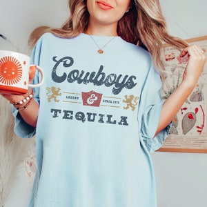 Tequila Shirt Coastal Cowgirl Nashville Shirt Howdy Shirt YeeHaw Gen Z Shirt Vintage Graphic Tee Funny Shirts Disco Cowgirl Western Clothing