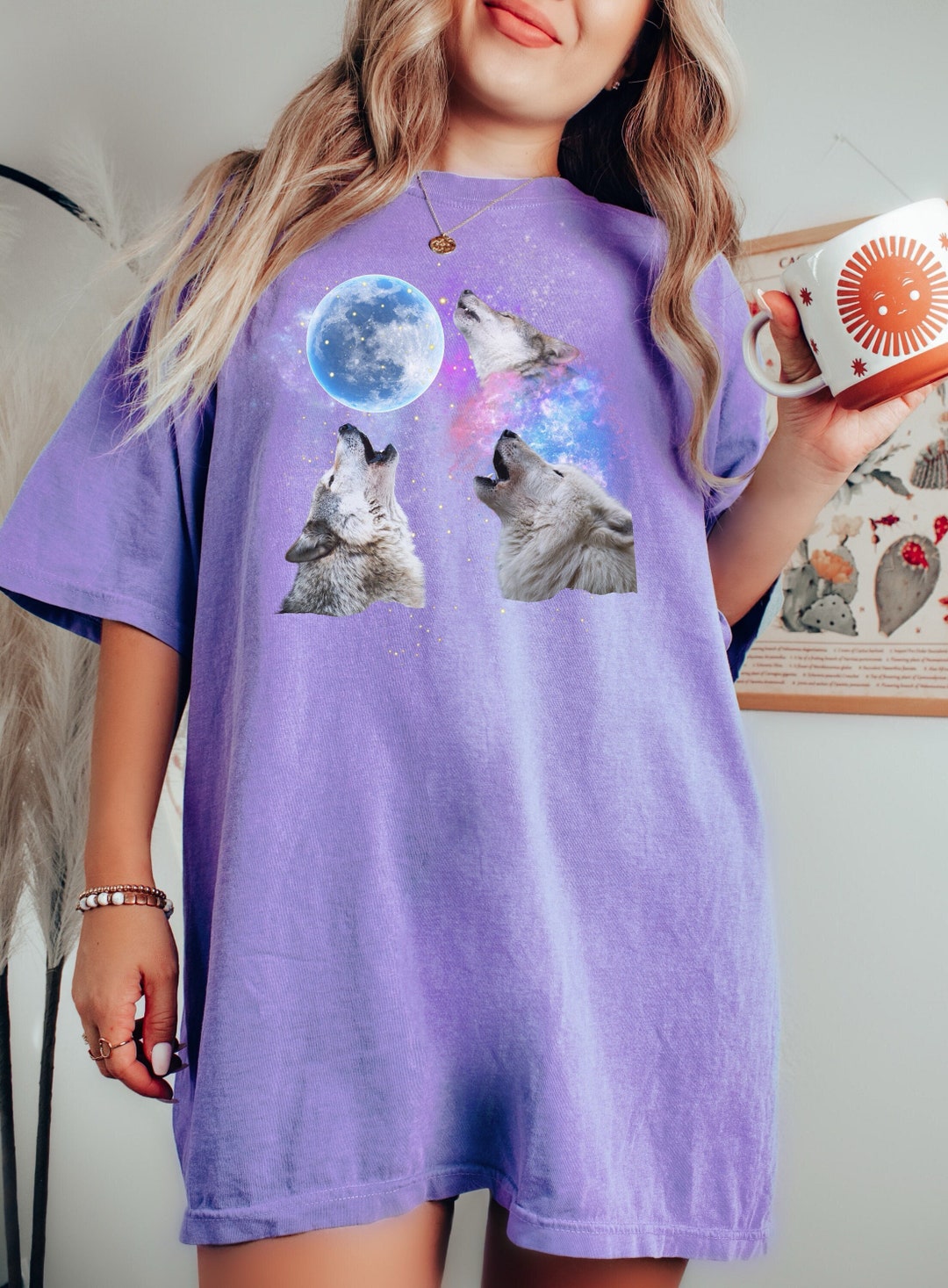 Wolf Shirt Gen Z Shirt Howling Wolf Werewolf Teen Wolf Gen Z Meme ...